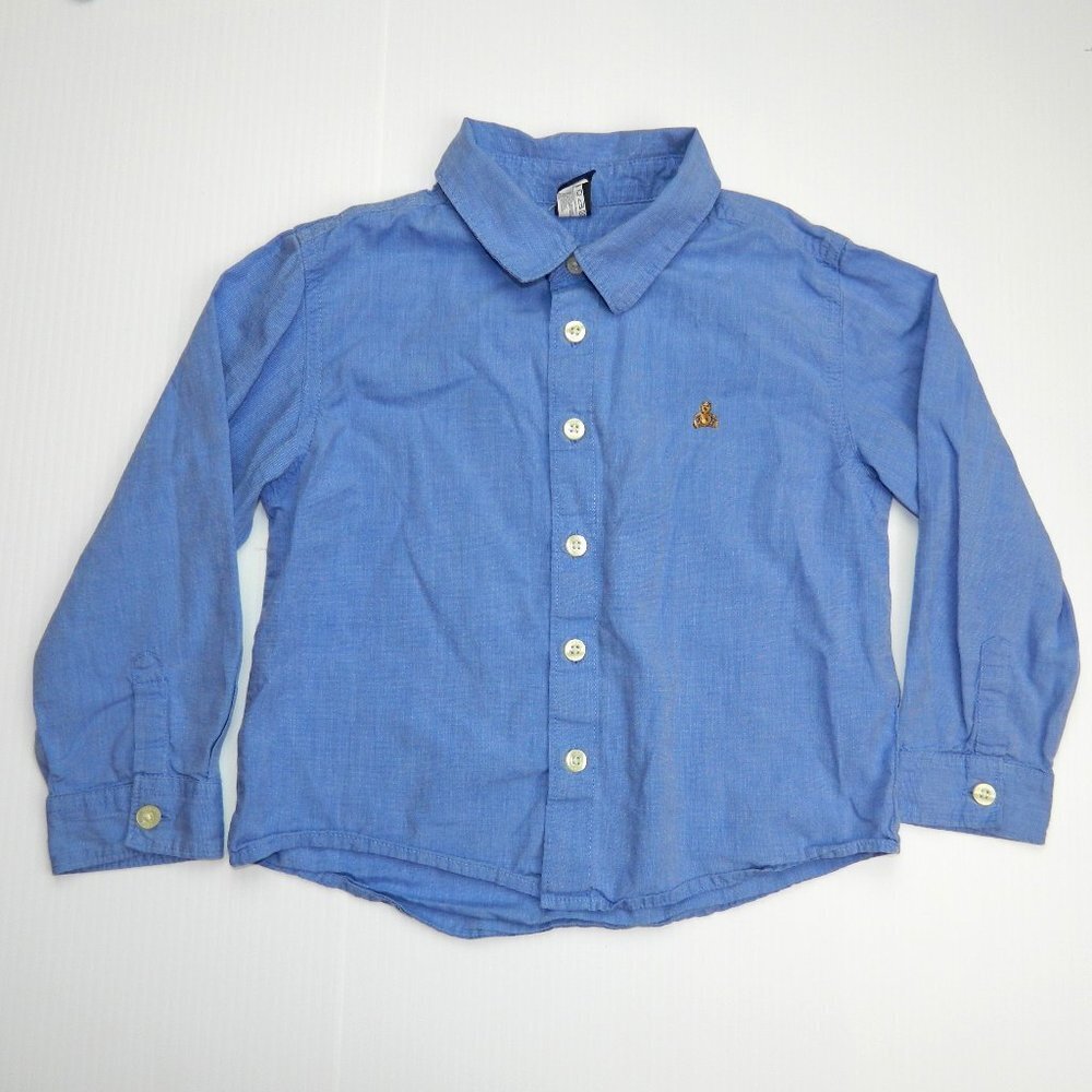 Baby Gap Blue Dress Shirt Button Down Toddler Boys 5T